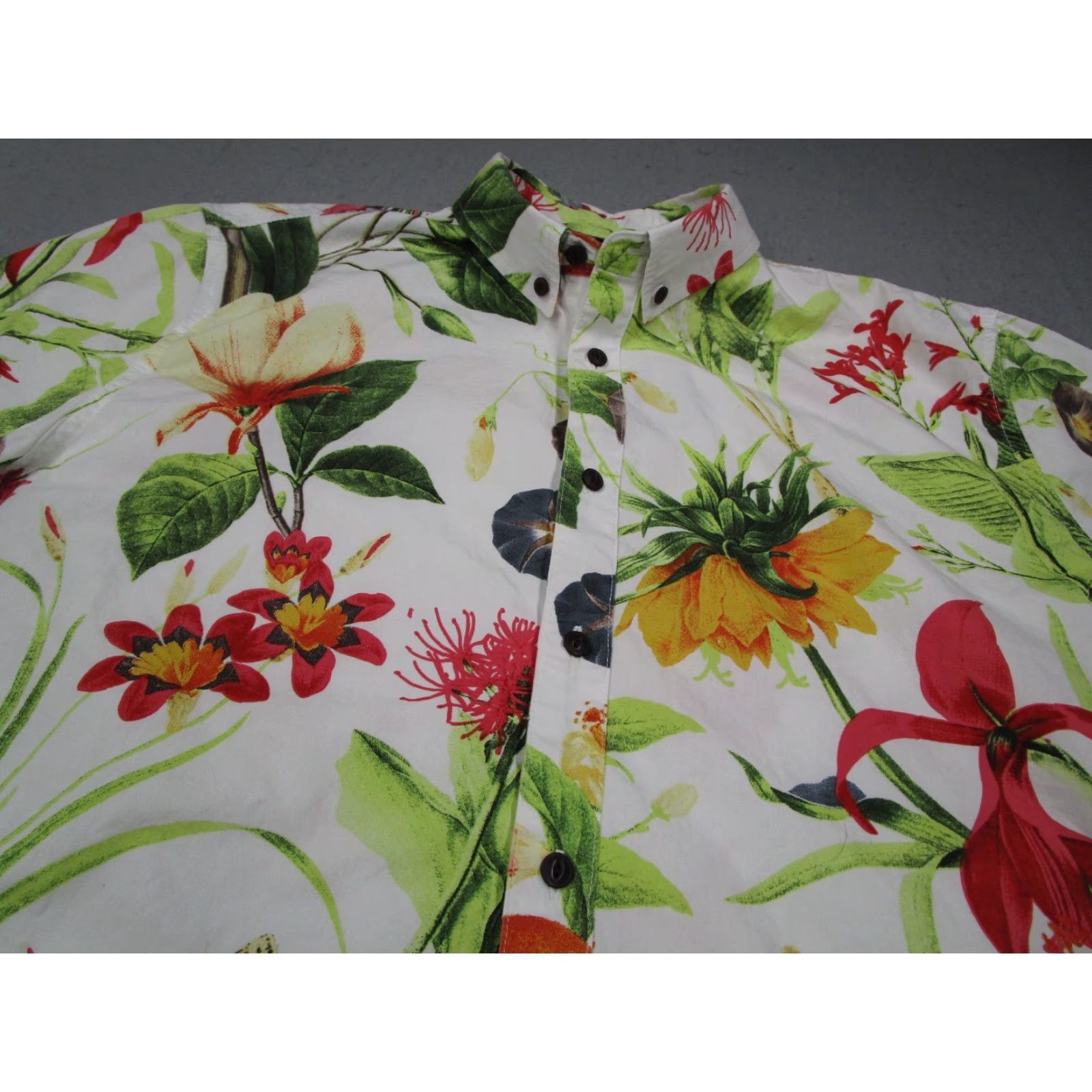 Penfield VINTAGE Penfield Men's Shirt Short Sleeve White Floral Hawaiian Button Up Casual Summer XL Size US XL / EU 56 / 4 - 2 Thumbnail