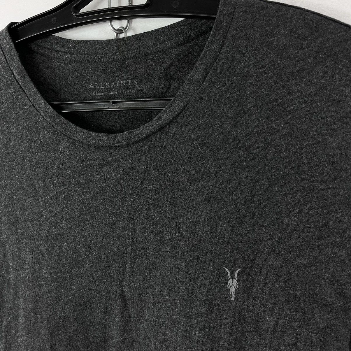Allsaints × Japanese Brand Allsaints Basic T-Shirt Small Logo Dark Grey Size XL Size US XL / EU 56 / 4 - 4 Thumbnail