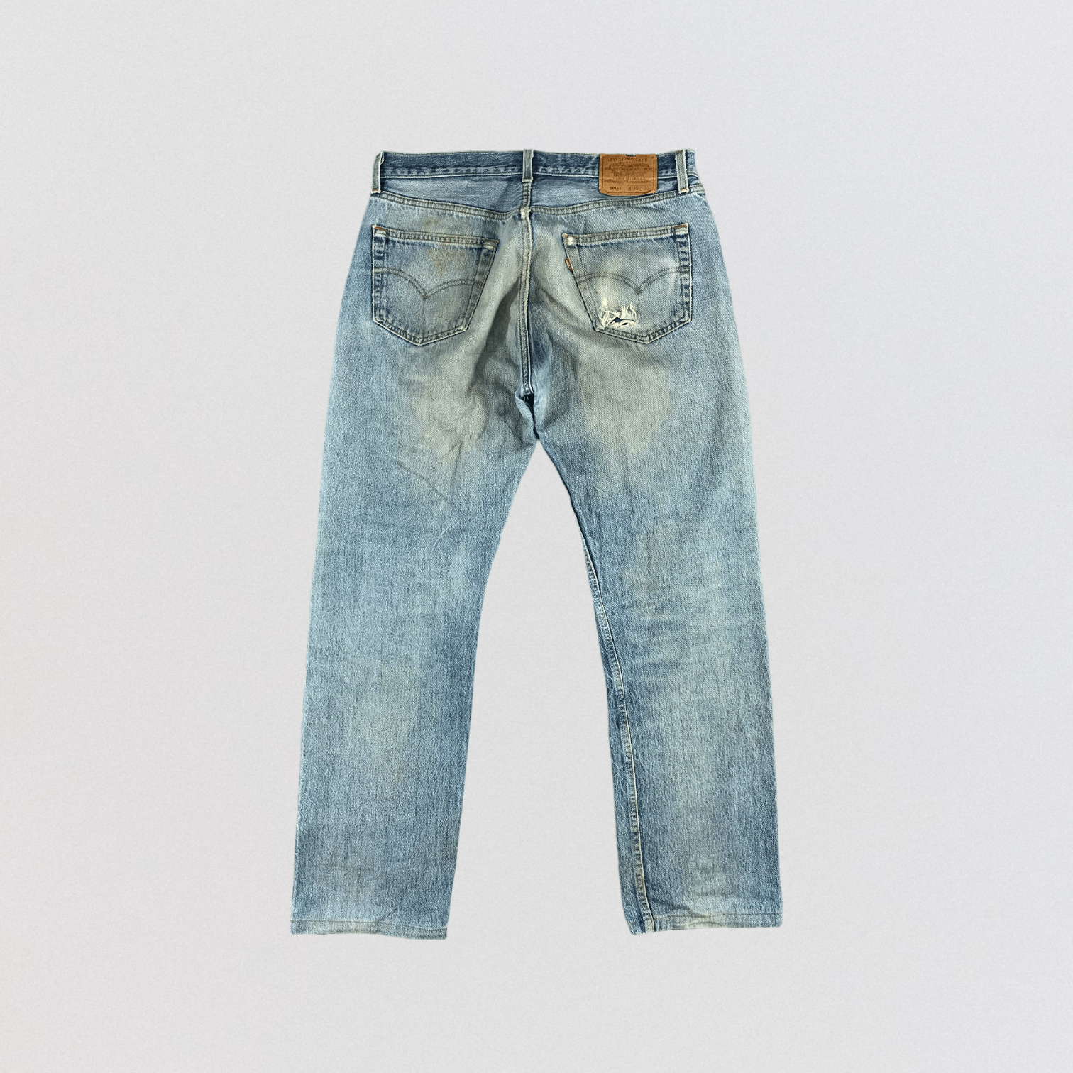 Levi's Vintage 90s Distress Levis 501 Jeans-JM2769 Size US 35 - 2 Thumbnail