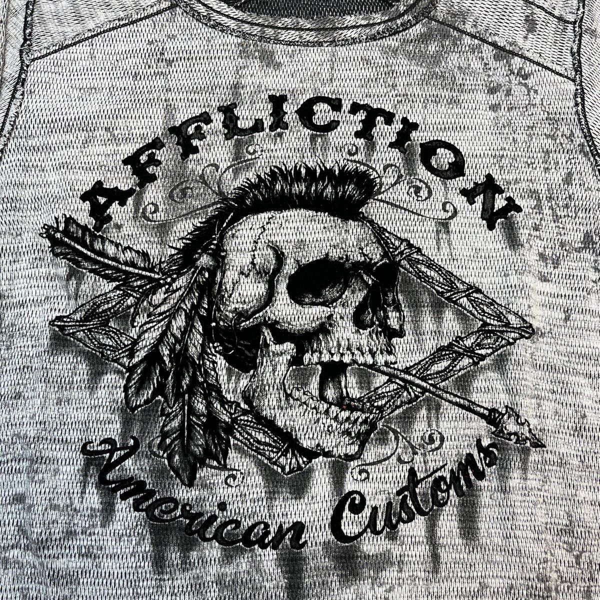 Vintage Affliction Thermal Reversible Skull Indian American Customs Size US L / EU 52-54 / 3 - 2 Preview