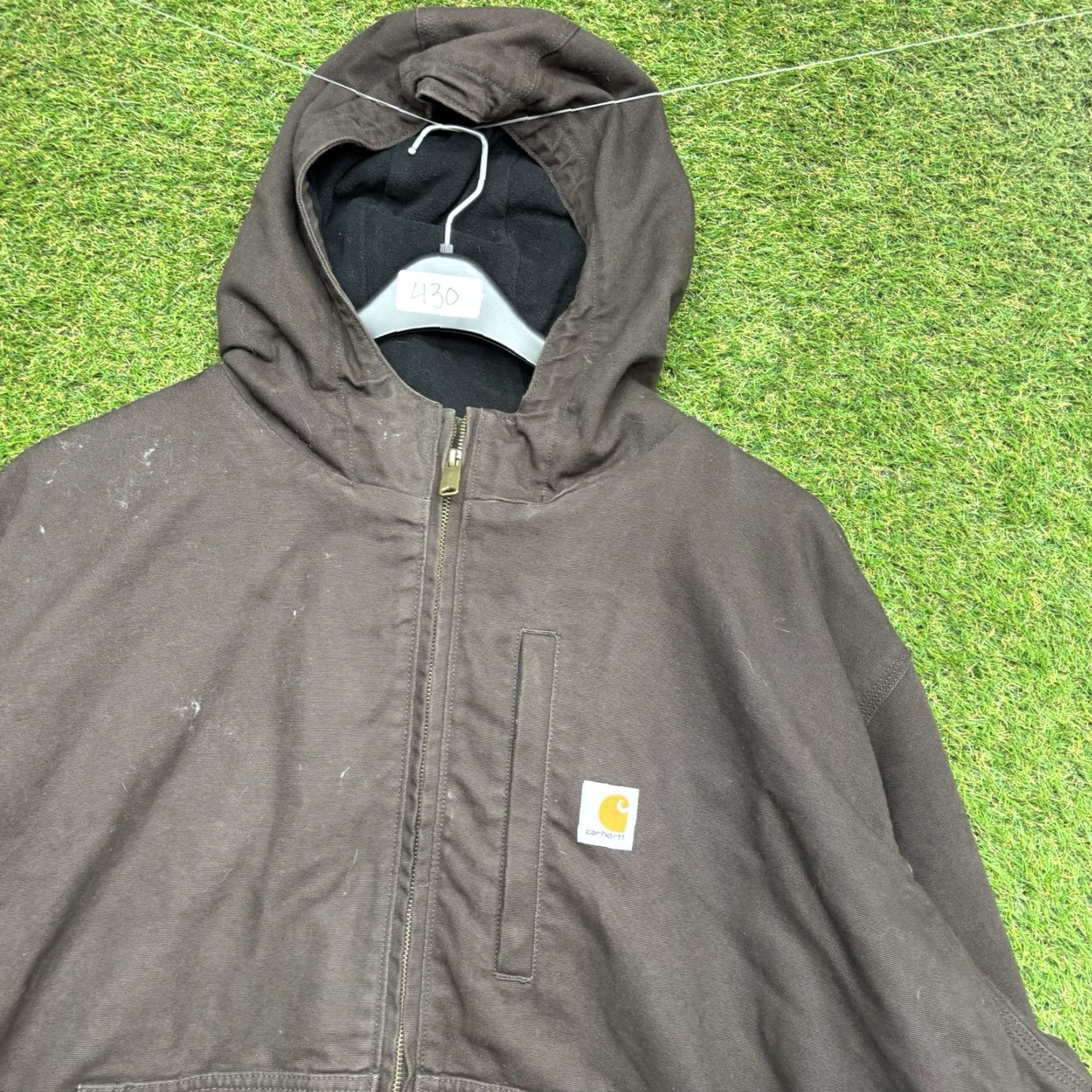 Carhartt Carhartt Jacket Mens 4XL Brown Hooded Insulated Full Swing Zip Workwear 0J3371-M Size US XXL / EU 58 / 5 - 3 Thumbnail