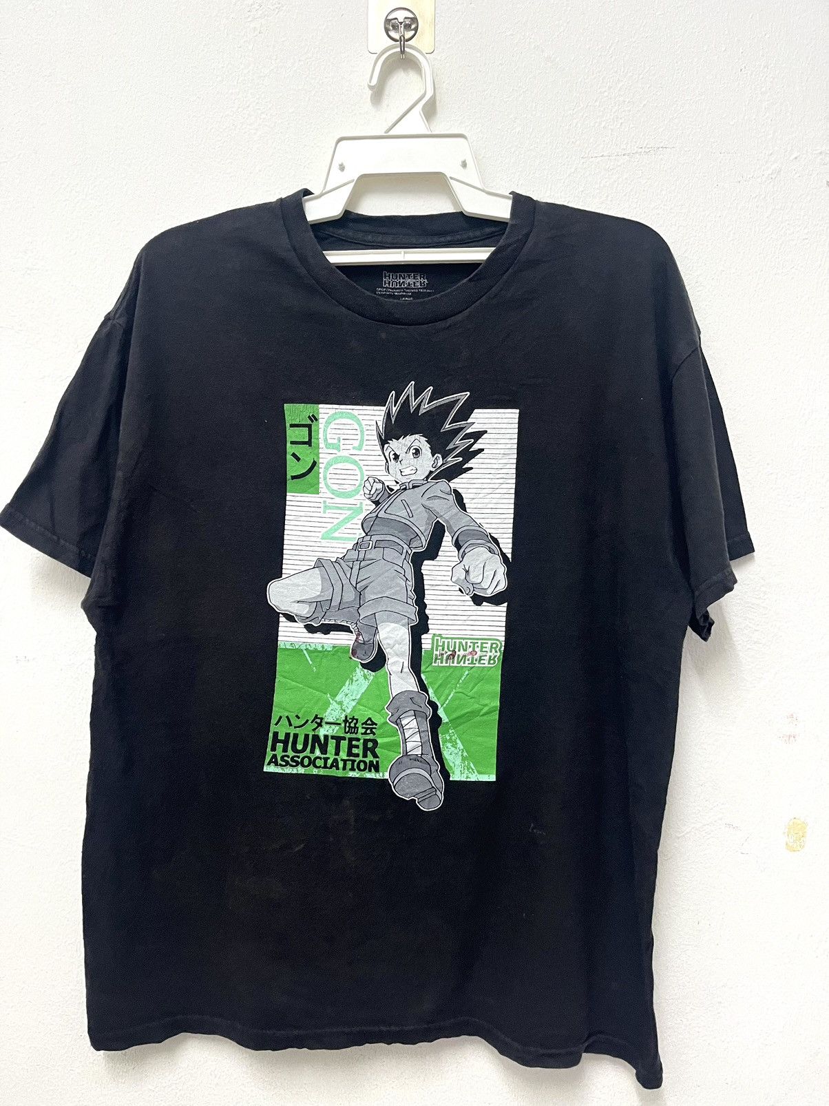 image of HunterxHunter Anime Manga Cartoon Character Gon Phototee (A) in Black, Men's (Size Large)