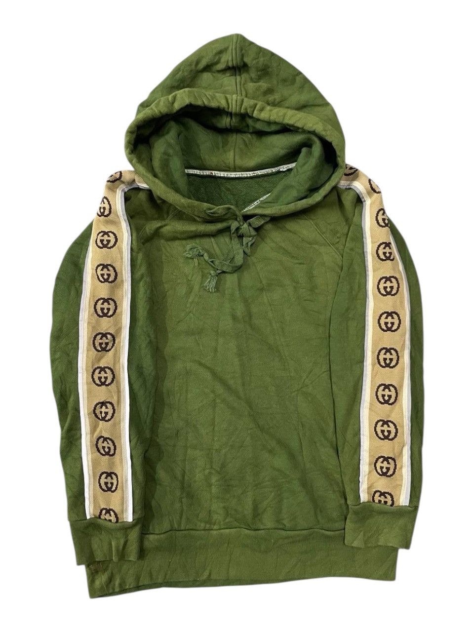 Gucci Gucci green cotton jersey hoodie. Reflective line Size US XXS / EU 40 - 1 Thumbnail