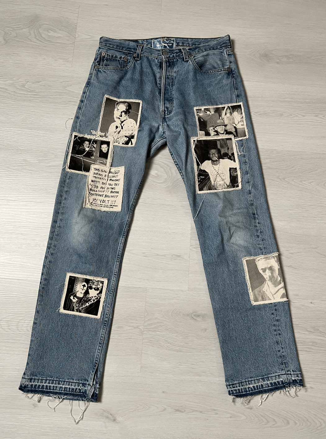 Better With Age Better with Age Patchwork Jeans Size US 34 / EU 50 - 1 Thumbnail