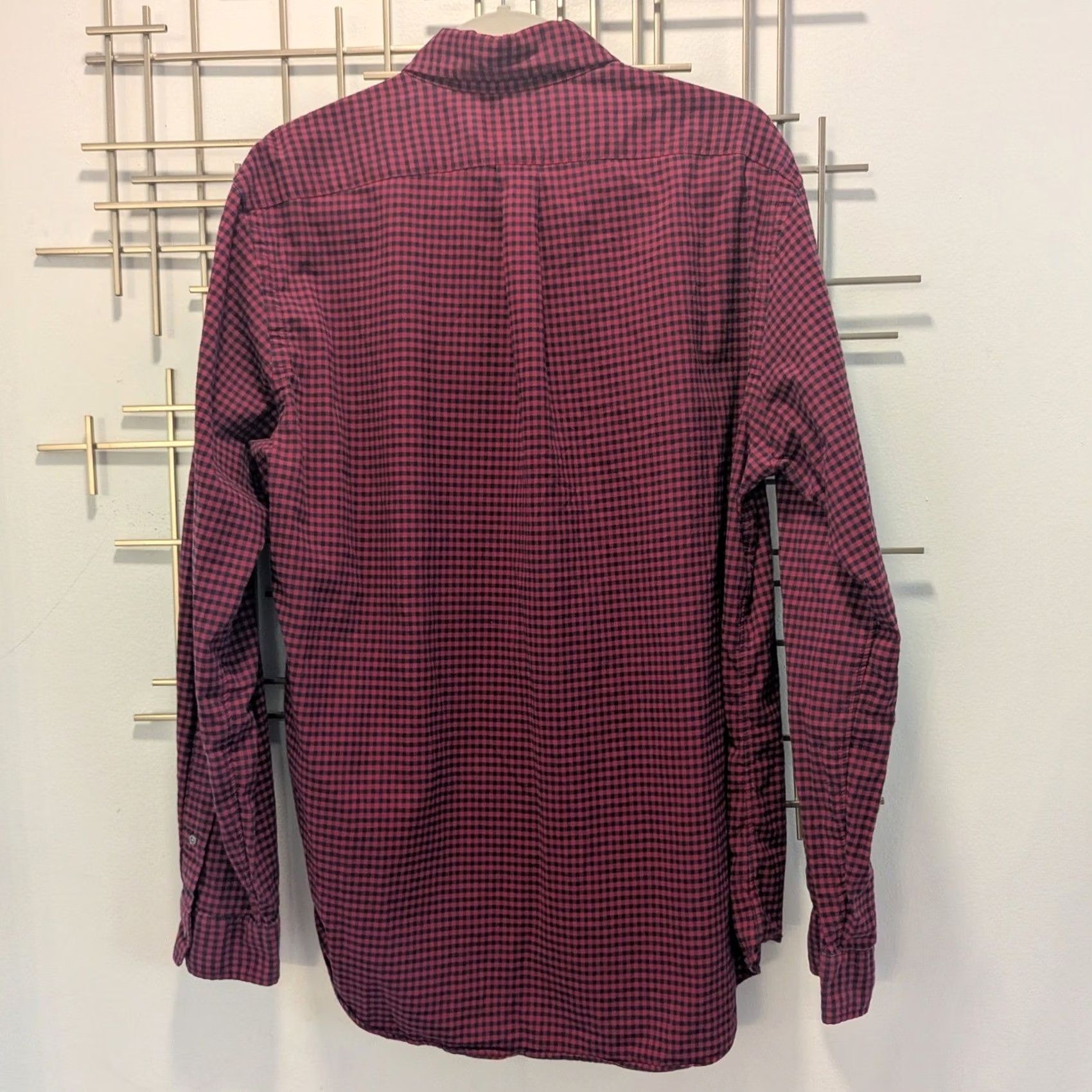 Ralph Lauren Ralph Lauren Mens Long Sleeve Gingham Shirt Red Black L Size Regular Button-Down Size US L / EU 52-54 / 3 - 3 Thumbnail