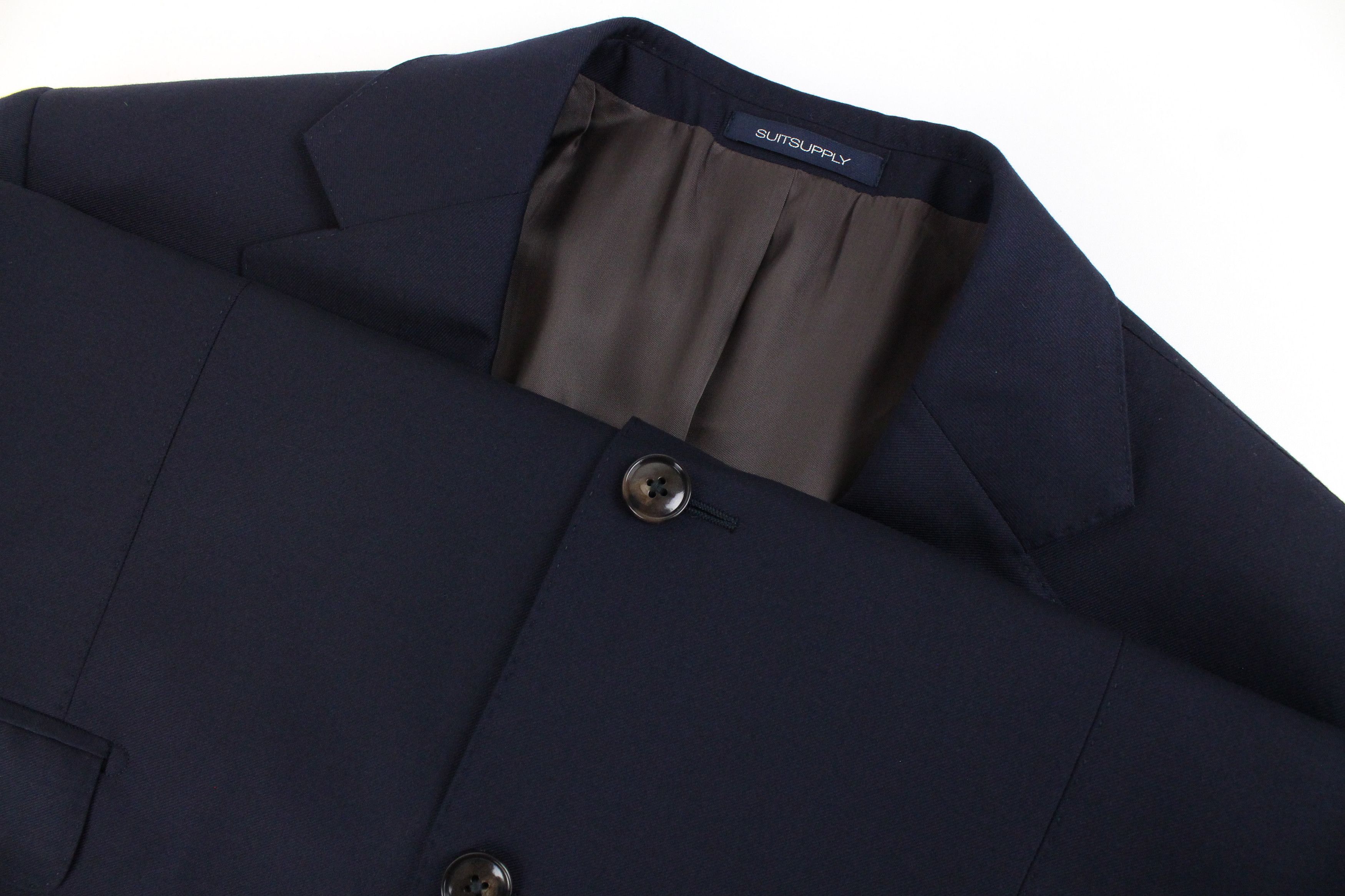 Suitsupply NAPOLI UK44L Navy Wool Lined Blazer 56177 Size 44L - 3 Thumbnail