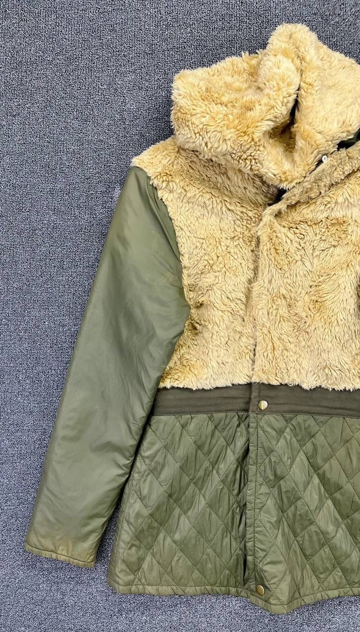 Vintage Diesel Hooded Fleece Quilted Jacket