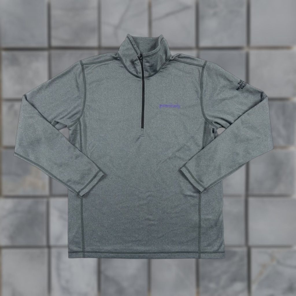 The North Face The North Face Sweater Mens Medium Gray 1/4 Zip Tech Fleece Pullover Outdoor Mens Size US M / EU 48-50 / 2 - 1 Thumbnail