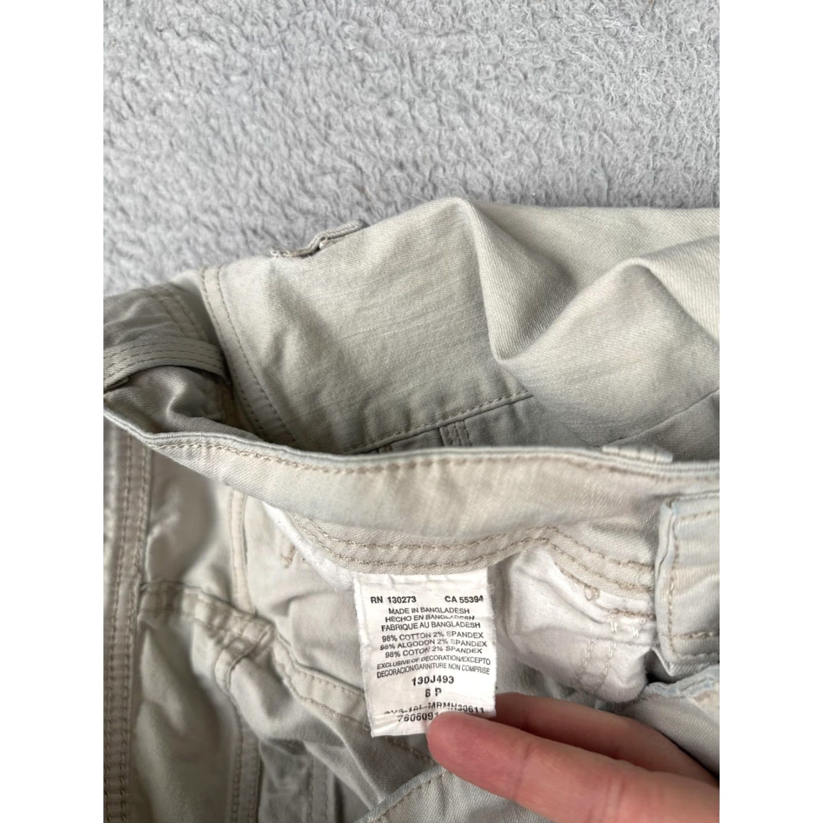 Lee Riders By Lee Jeans Womens 8P Petite Beige Mid Rise Straight Jeans Size 30" / US 8 / IT 44 - 7 Thumbnail