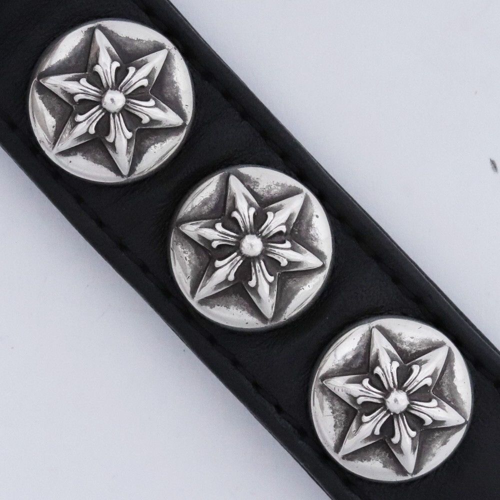 Chrome Hearts Chrome Hearts star leather bracelet Size ONE SIZE - 5 Thumbnail