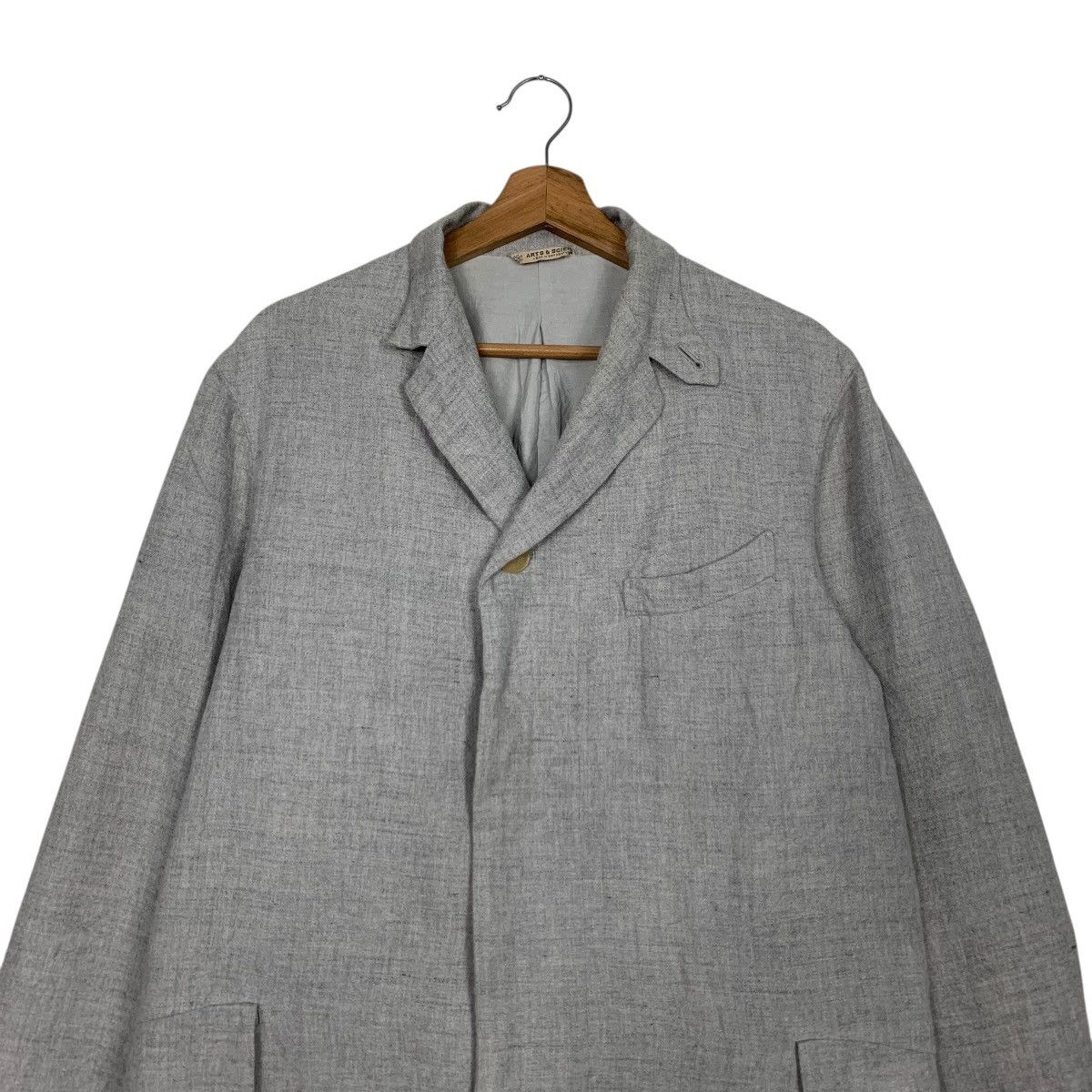 Japanese Brand Vintage ARTS & SCIENCE Belted Long Coat #2919-C132 Size US M / EU 48-50 / 2 - 2 Thumbnail