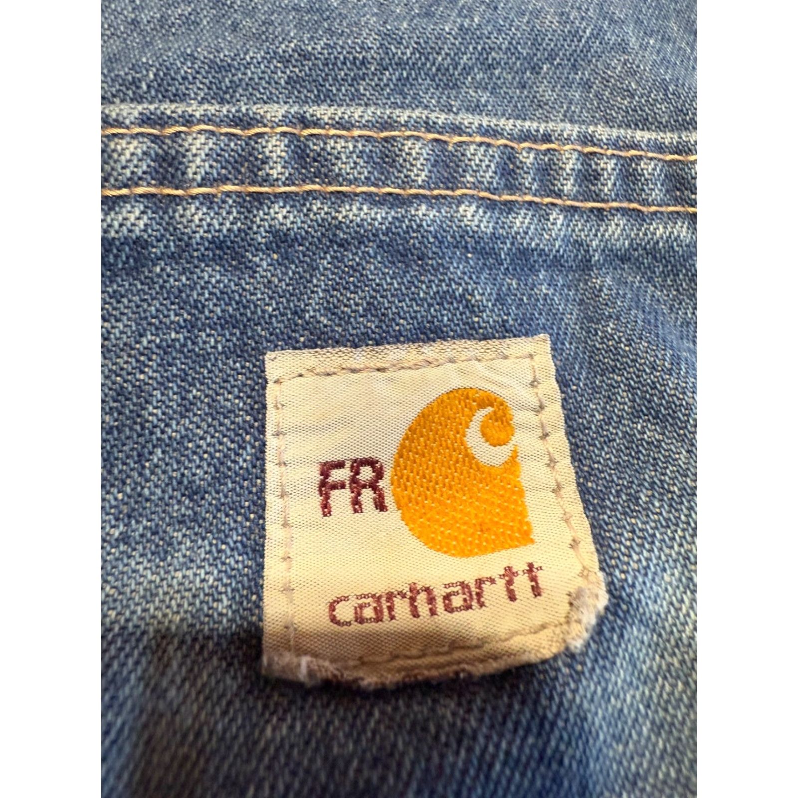 Carhartt Carhartt Jeans Men 36X30 Denim Blue FR Flame-Resistant Bootcut 5-Pocket Denim Inseam 30 FRB13 Size US 36 / EU 52 - 2 Thumbnail
