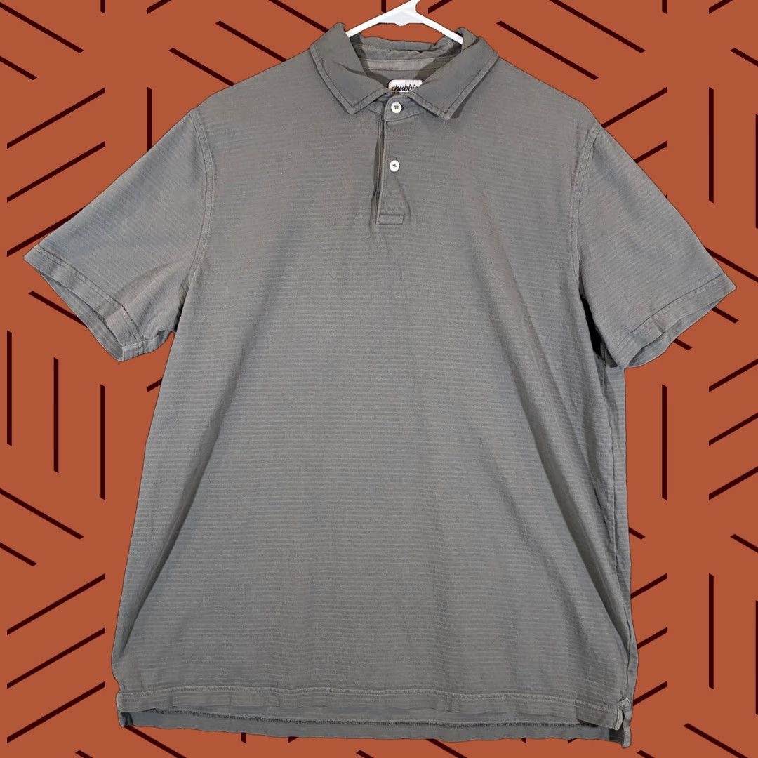 Chubbies VINTAGE Chubbies Polo Shirt Mens XL Gray Casual Golf Short Sleeve Performance Size US XL / EU 56 / 4 - 1 Thumbnail