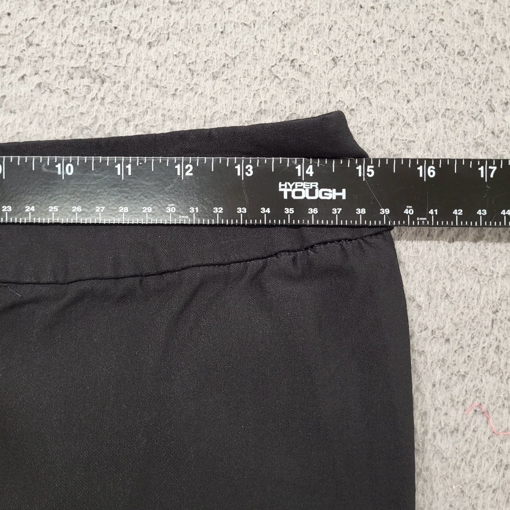 Vintage Cato Dress Pants Women's 8 Black Stretch Flat Front Mid Rise Straight Leg Pants Size 30" / US 8 / IT 44 - 7 Thumbnail