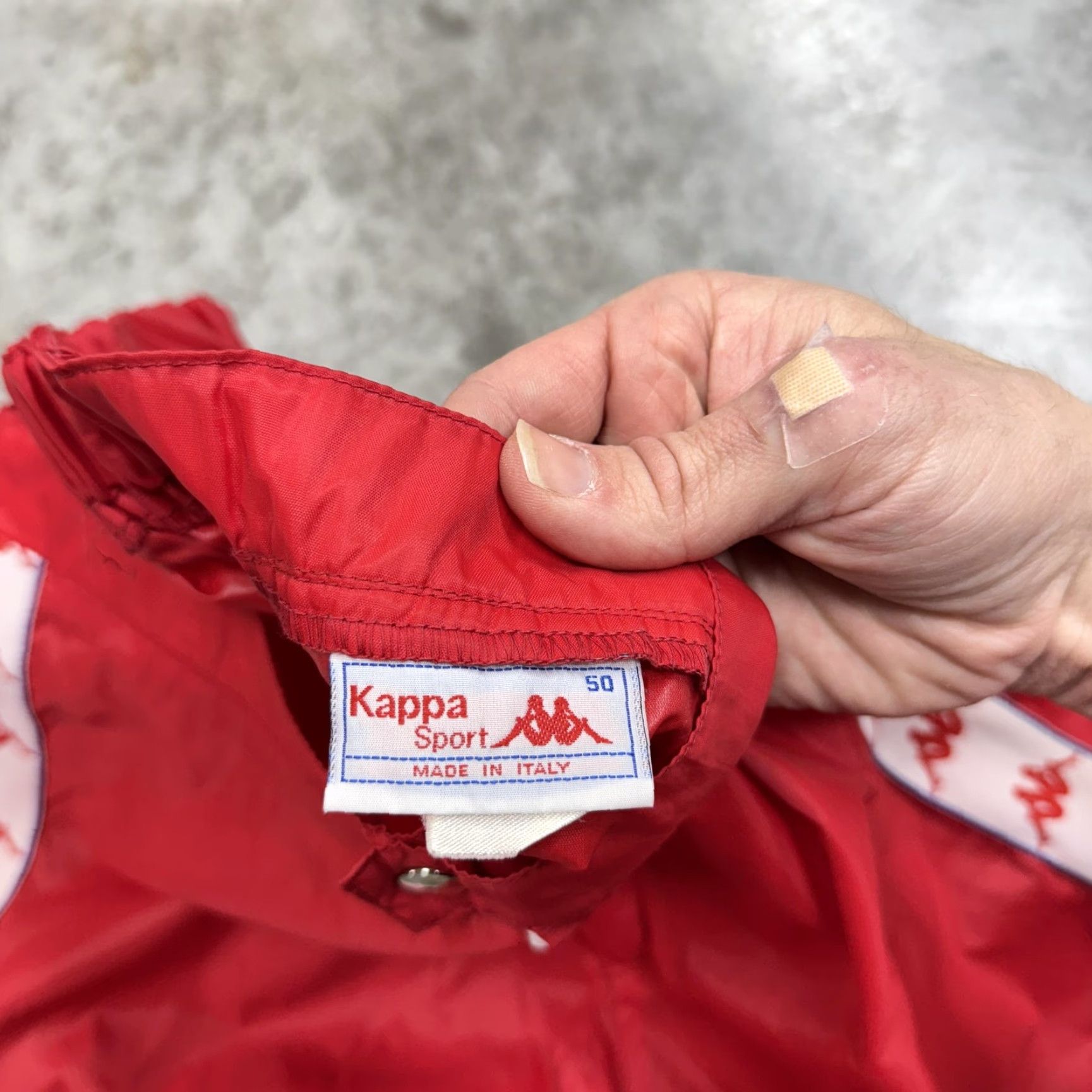 Kappa VINTAGE Kappa Sport Track Pants Mens 50 Red Made In Italy Zip Hems Logo Tape 90s Size US 34 / EU 50 - 5 Thumbnail