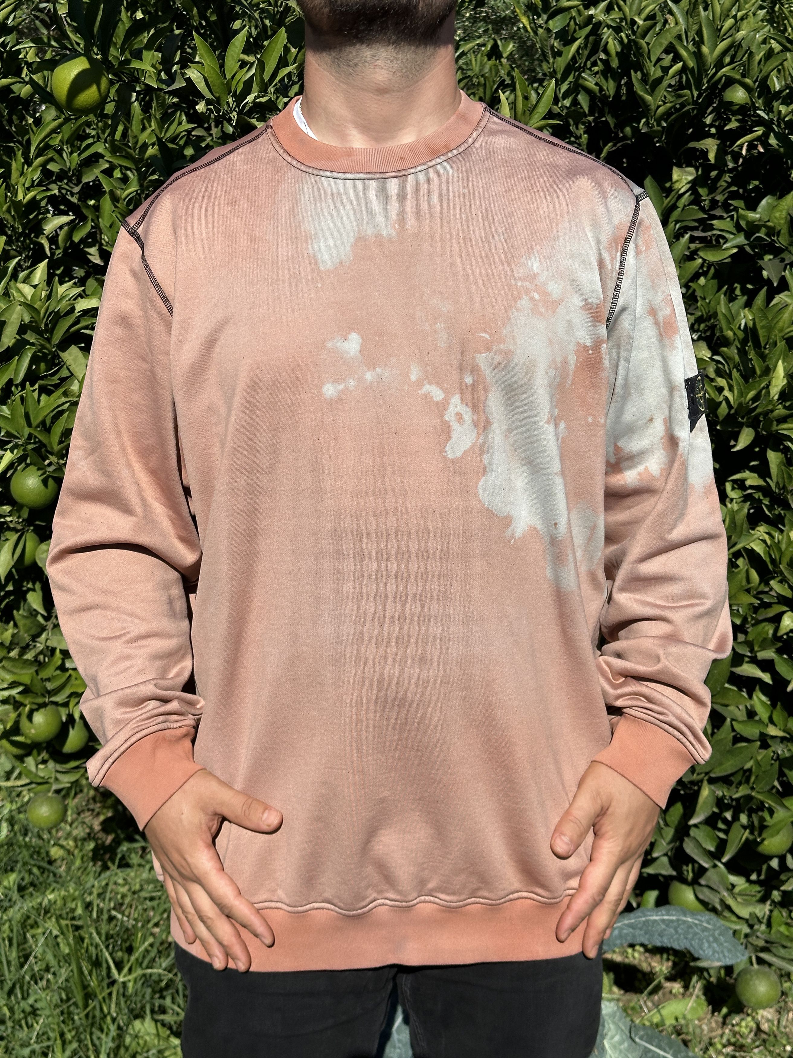 Stone Island Stone Island Bleached Off Dye Treatment Pullover Size 3XL Size US XXL / EU 58 / 5 - 2 Thumbnail