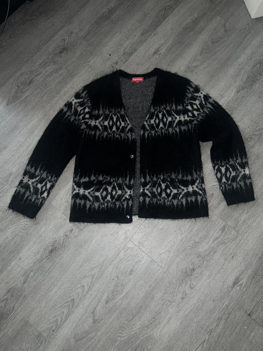 Supreme Abstract Stripe Cardigan 