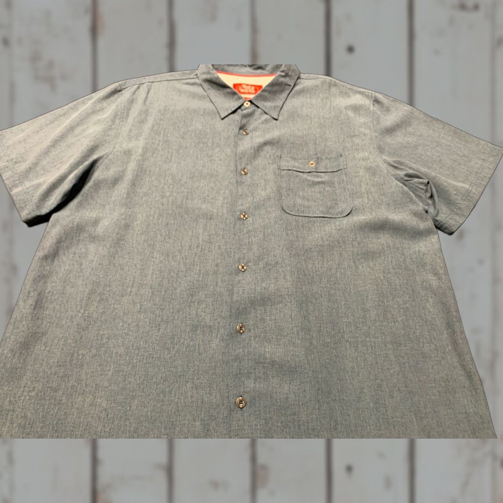 Vintage Toes On The Nose Button Shirt XXL 2XL Blue Polyester Blend Short Sleeve Pocket Size US XXL / EU 58 / 5 - 1 Thumbnail