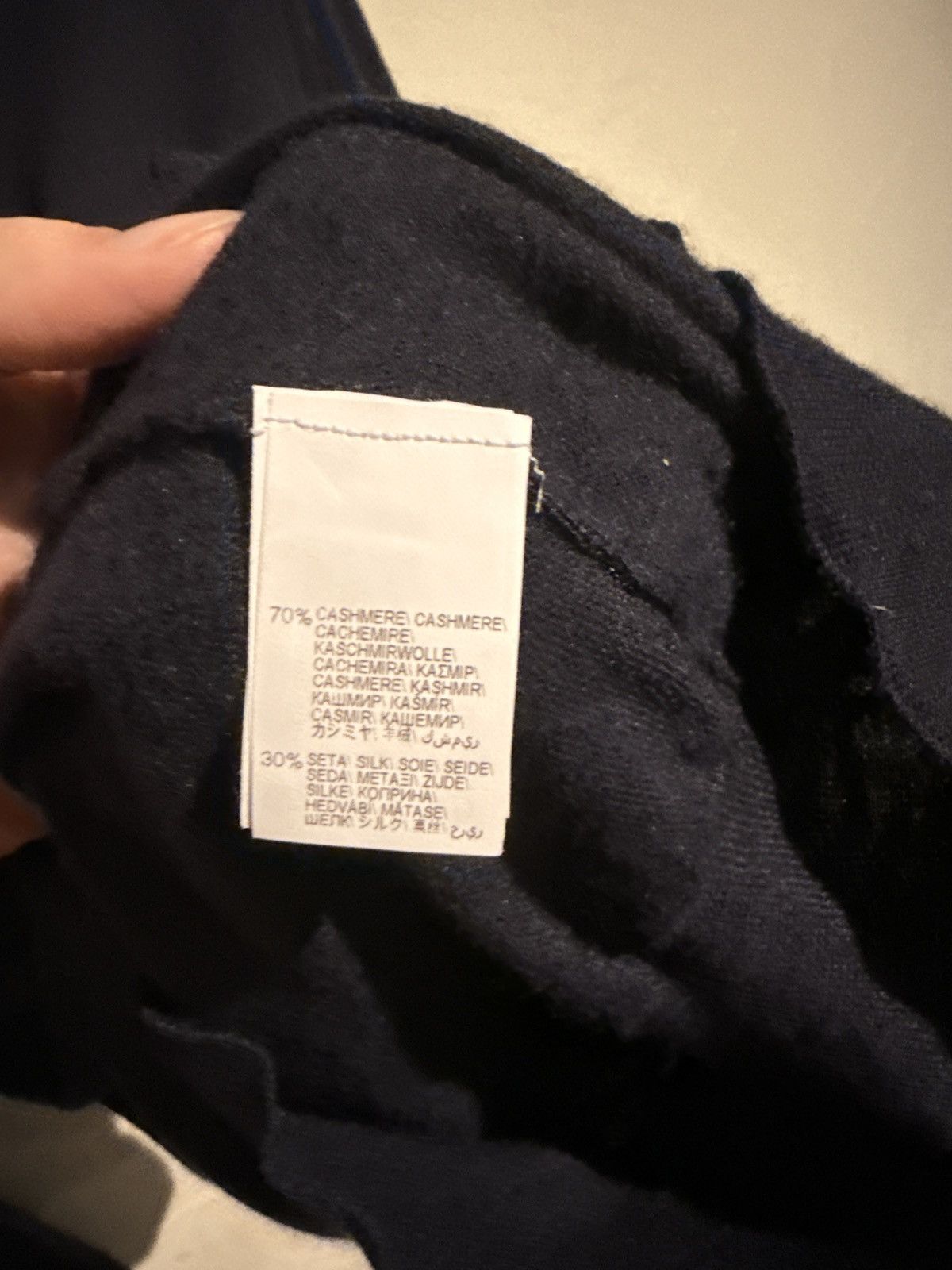 Brunello Cucinelli Navy Brunello Cucinelli Cashmere Long Sleeve Polo Size US M / EU 48-50 / 2 - 4 Thumbnail