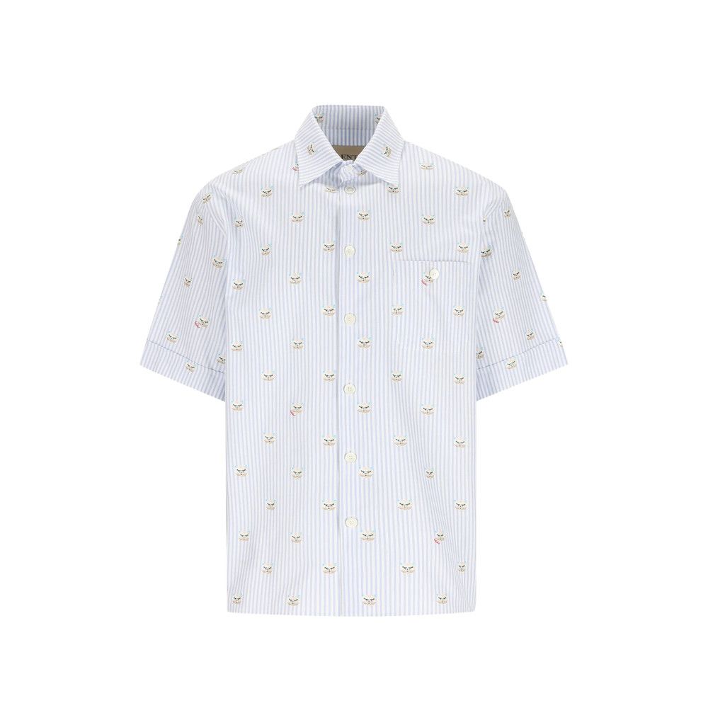 Valentino Valentino BLUE Shirts Size US M / EU 48-50 / 2 - 1 Thumbnail