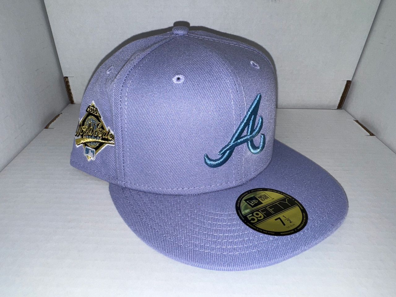 ATL Braves Fitted Violet (Size 7 1/2)