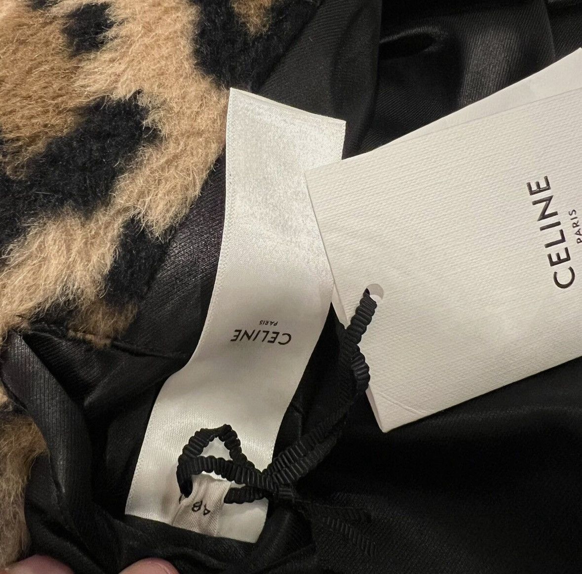 Celine Celine 22FW boydoll alpaca fur leopard pattern coat sz48 Size US M / EU 48-50 / 2 - 7 Thumbnail