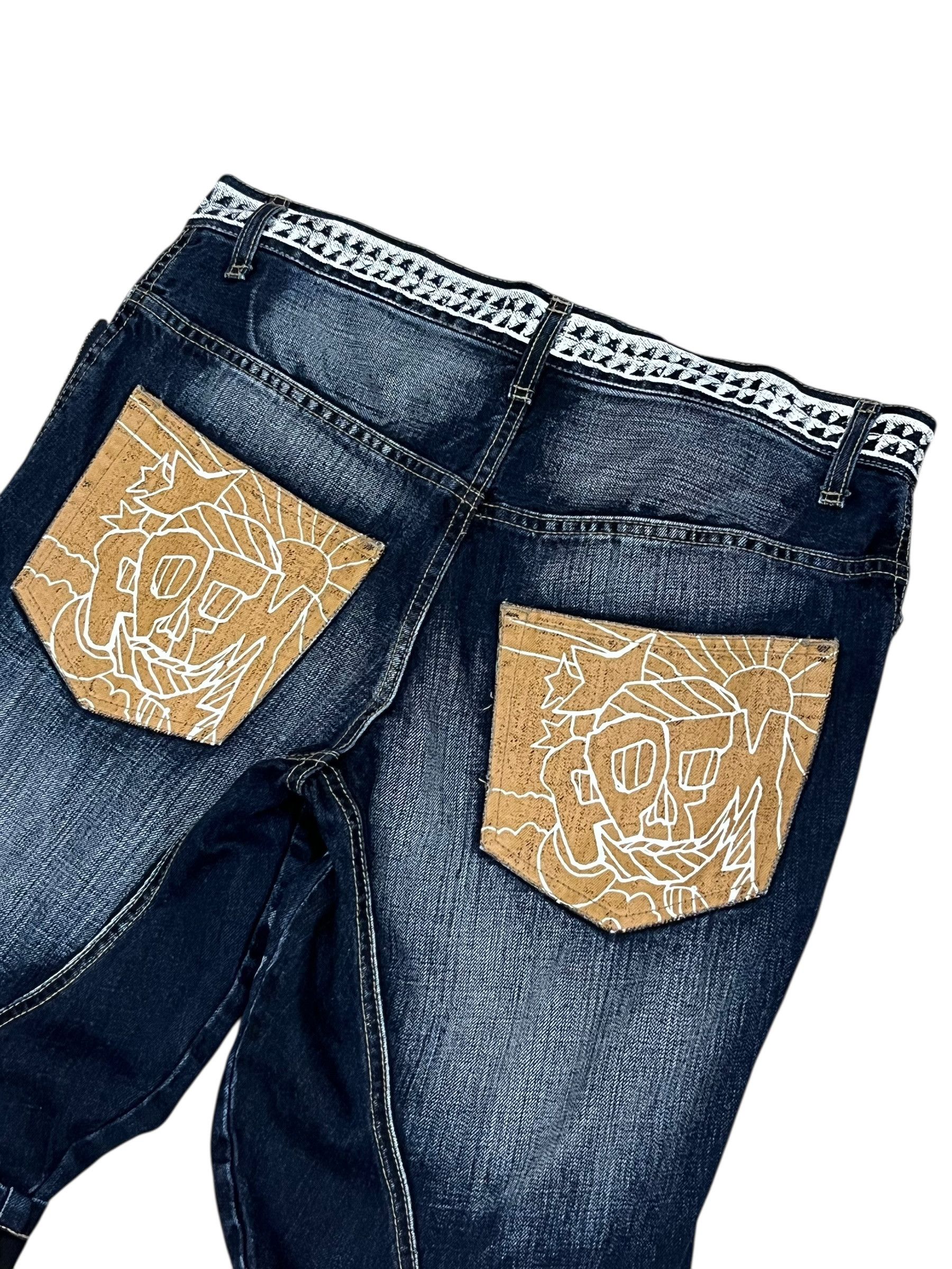 PPFM 🔥PPFM Booze Pills Powders Cropped Denim Archive Grail Size US 31 - 8 Thumbnail