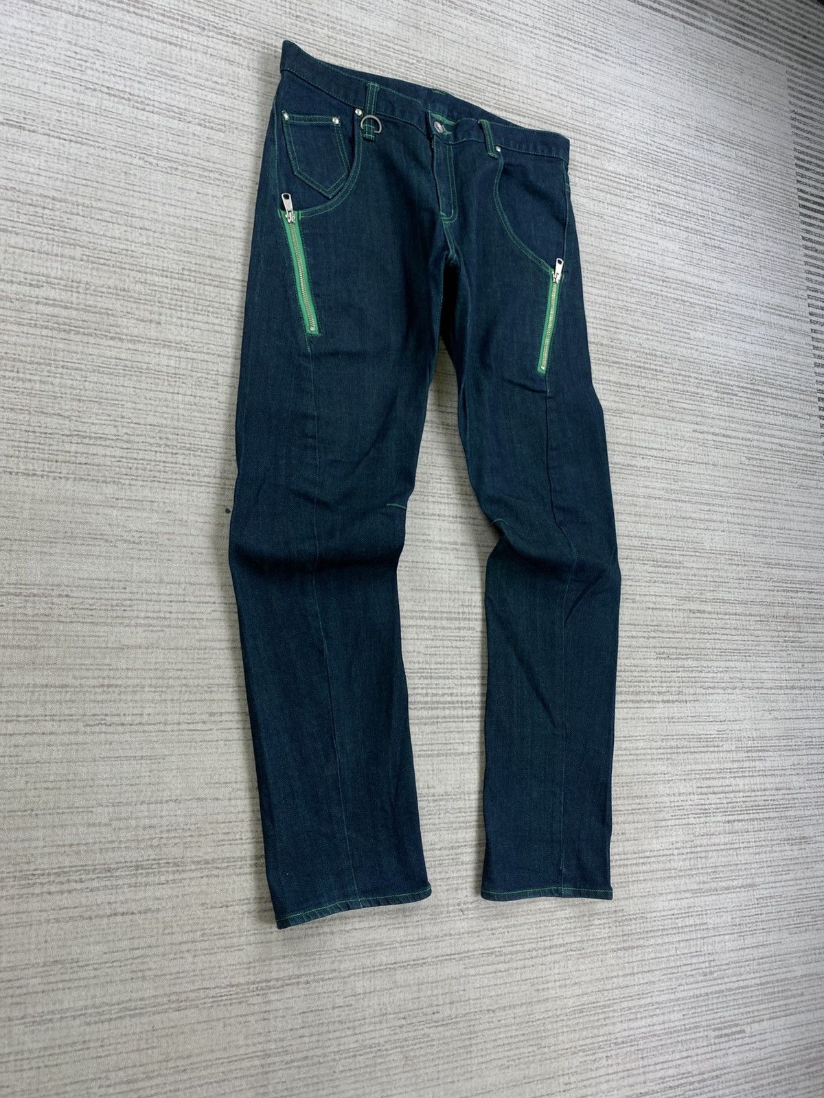 PPFM Vintage Snap Fasteners Rare Design Denim Jeans Size US 34 / EU 50 - 4 Thumbnail