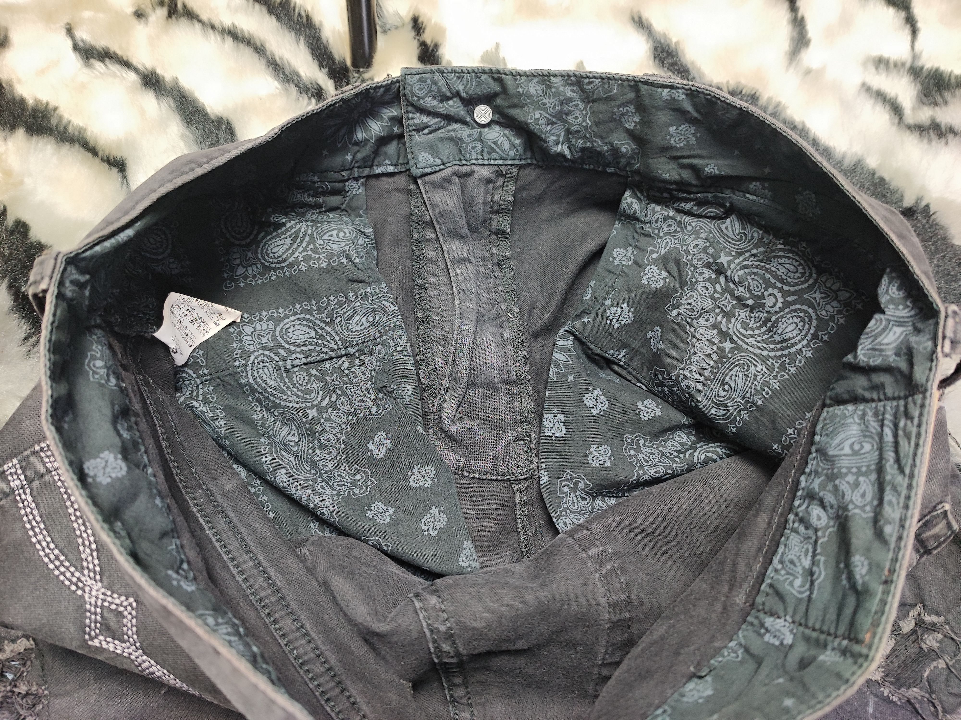 Number (N)ine MCD Thrashed Distressed Jeans ERD Grunge Chrome Size US 34 / EU 50 - 17 Thumbnail