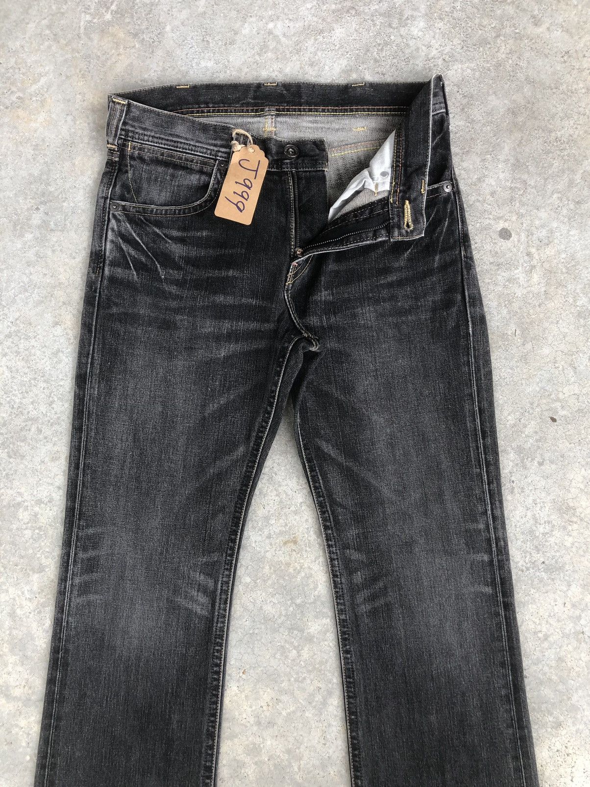 If Six Was Nine Japanese Wrangler Flared Jeans Distressed Jeans Size US 32 / EU 48 - 3 Thumbnail