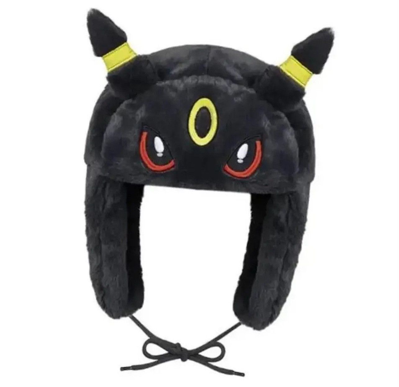 Japanese Brand × Vintage Y2K Cartoon Anime Black Umbreon Ushanka Warm Hat Size ONE SIZE - 1 Thumbnail