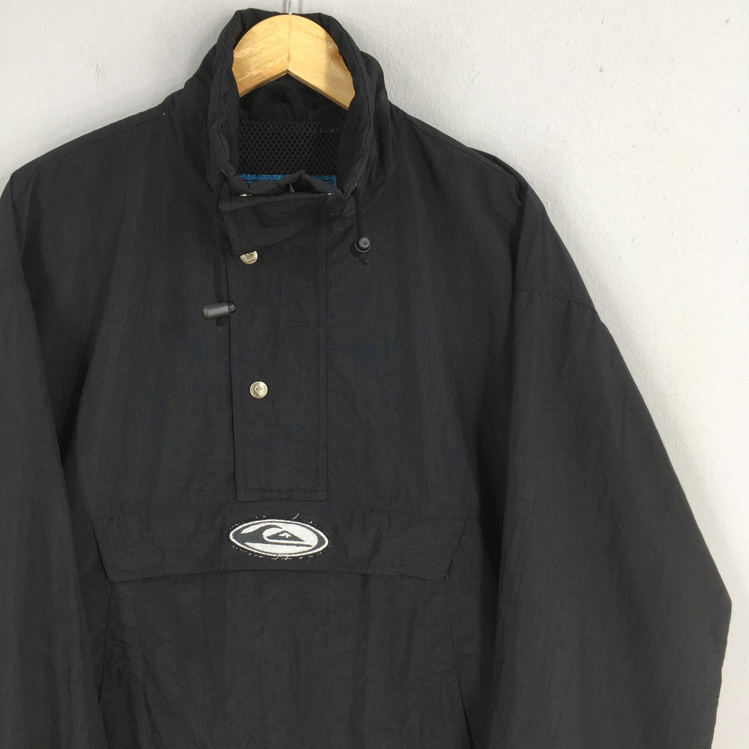 Quiksilver Vintage 90s Quiksilver Surf Black Anorak Jacket Small Size US S / EU 44-46 / 1 - 3 Thumbnail