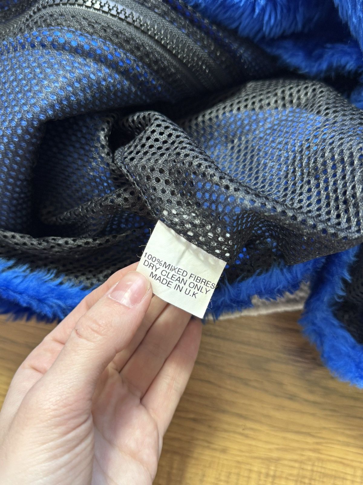 Vintage AVANT GARDE FLUFFY MOHAIR ULTRAMARINE FAUX FUR COAT JACKET Size M / US 6-8 / IT 42-44 - 8 Thumbnail