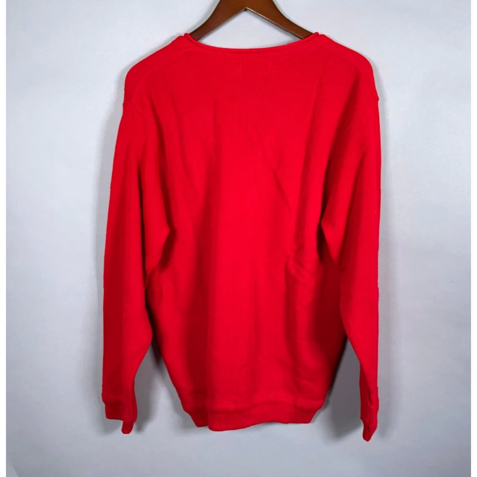 Vintage Vintage Men's Grandpa Style Cardigan Adult Large Red Lightweight Knit Sweater 80s Retro Preppy Size US L / EU 52-54 / 3 - 2 Thumbnail