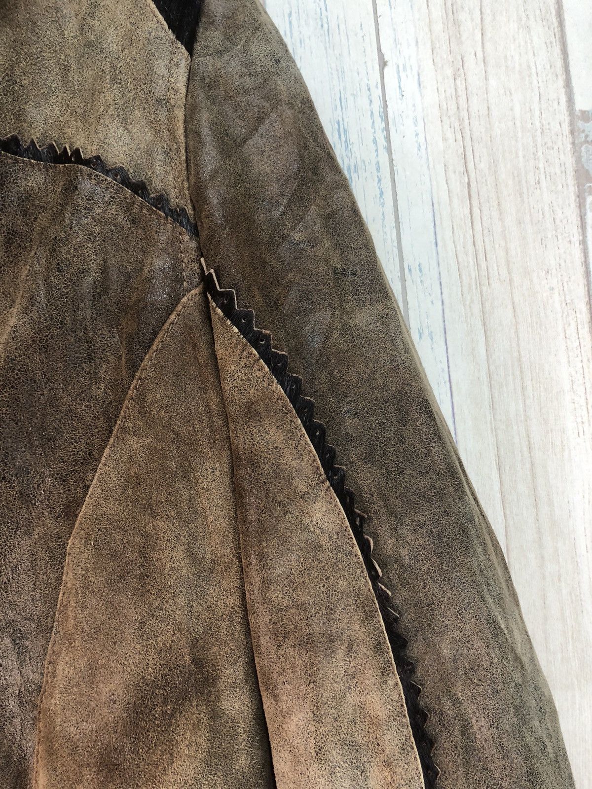 Genuine Leather × Vintage Vintage Pianca Leather Long Jacket Size S / US 4 / IT 40 - 8 Thumbnail