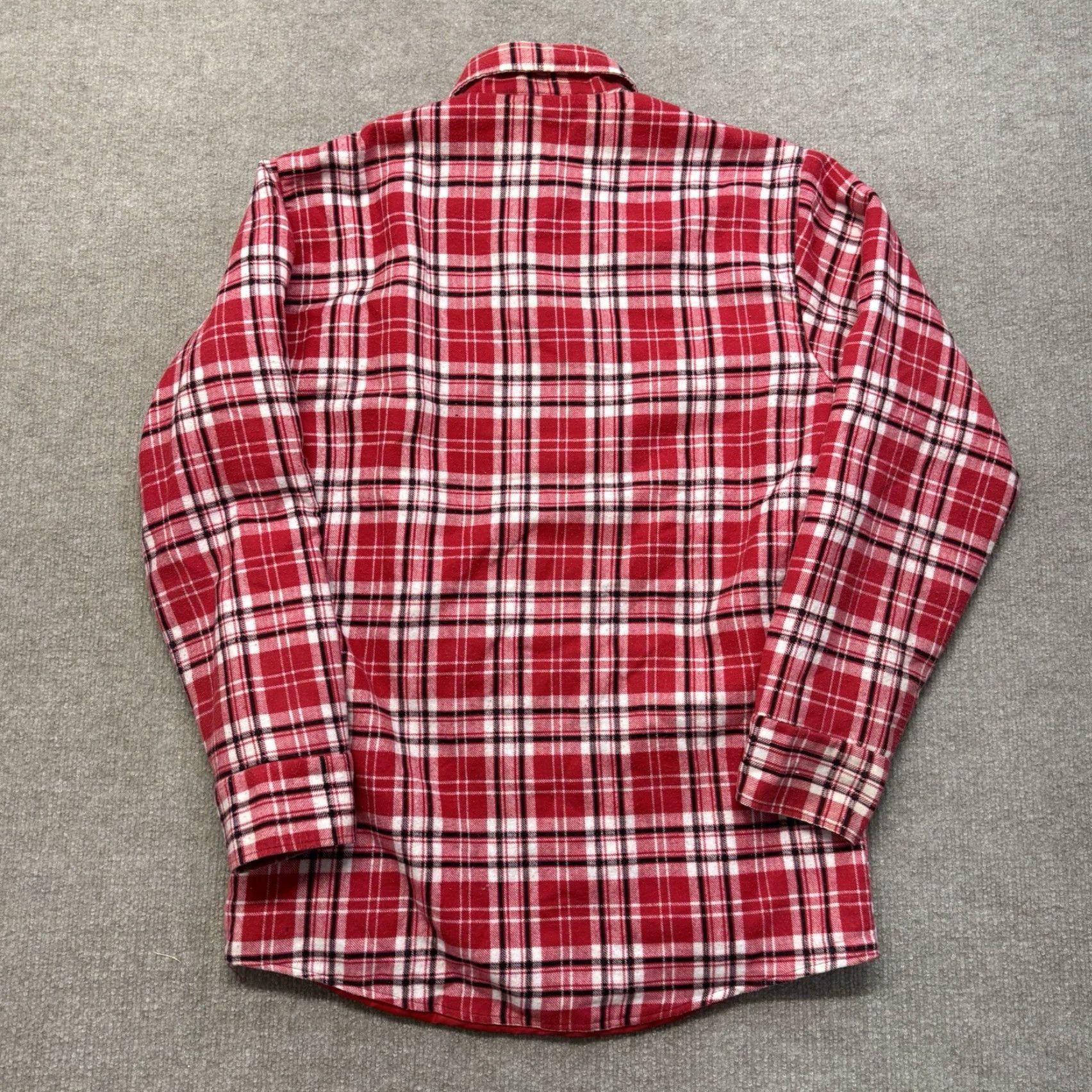 Sears VINTAGE Sears Insulated Flannel Shirt Mens M Tall Shacket Red Plaid USA Made Shirt Mens MT Red Plaid USA Made Sears Size US M / EU 48-50 / 2 - 6 Thumbnail