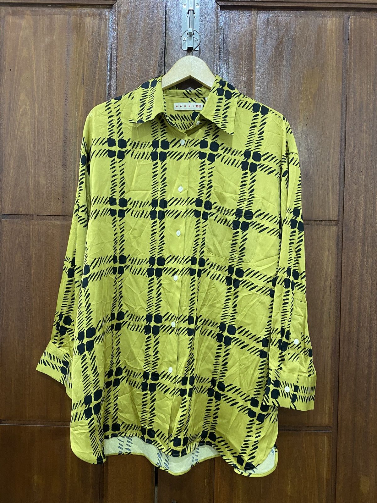 Marni × Uniqlo Uniqlo X Marni Silk Shirt AA0120 Size US L / EU 52-54 / 3 - 1 Thumbnail
