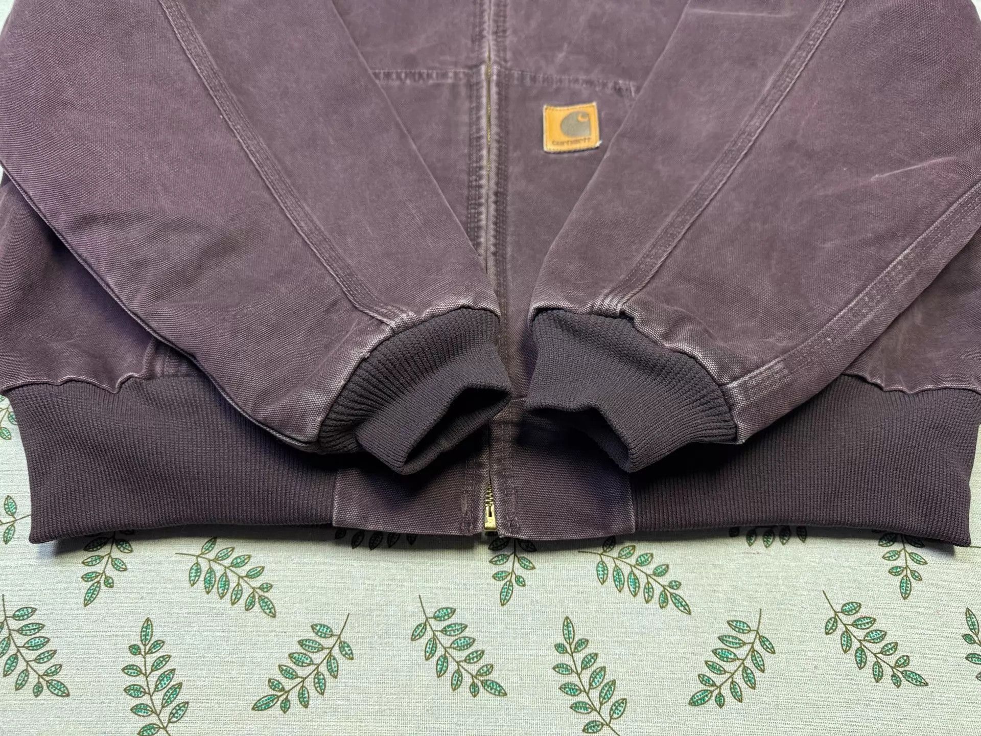 Carhartt Vintage Carhartt J06 Hooded XL Jacket Burgundy Size US XL / EU 56 / 4 - 3 Thumbnail