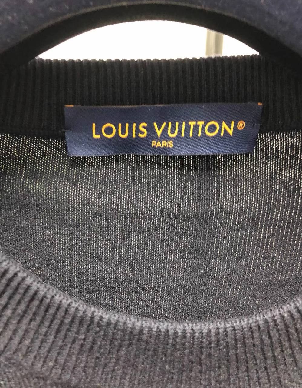 Louis Vuitton Louis Vuitton sweater with monogram and cuffs Size US L / EU 52-54 / 3 - 4 Thumbnail