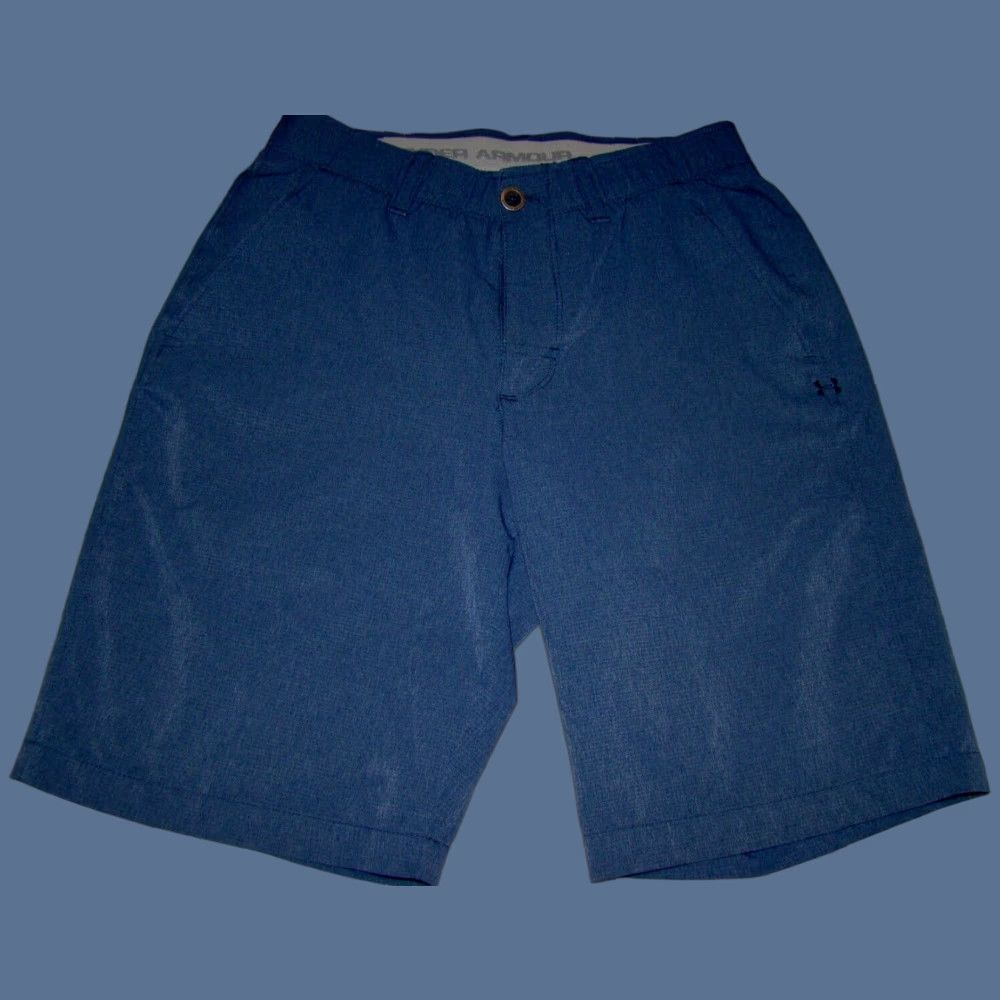 Under Armour VINTAGE? Wait: Under Armour Heatgear Mens Size 30 Loose Blue Chino Golf Shorts Size US 30 / EU 46 - 1 Thumbnail
