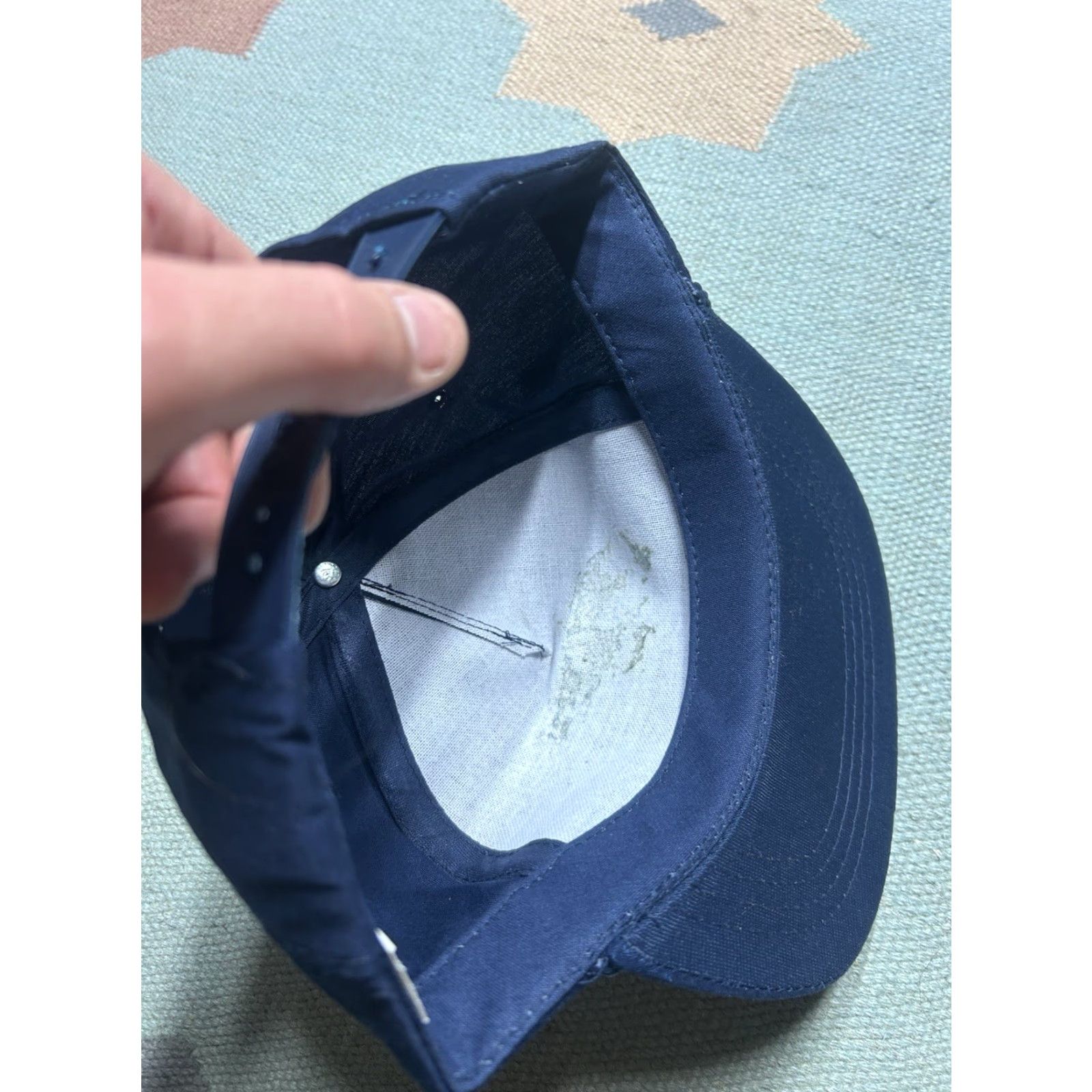 Vintage VINTAGE SnapBack hat cap Pratt Builders Michigan construction navy blue Size ONE SIZE - 6 Thumbnail