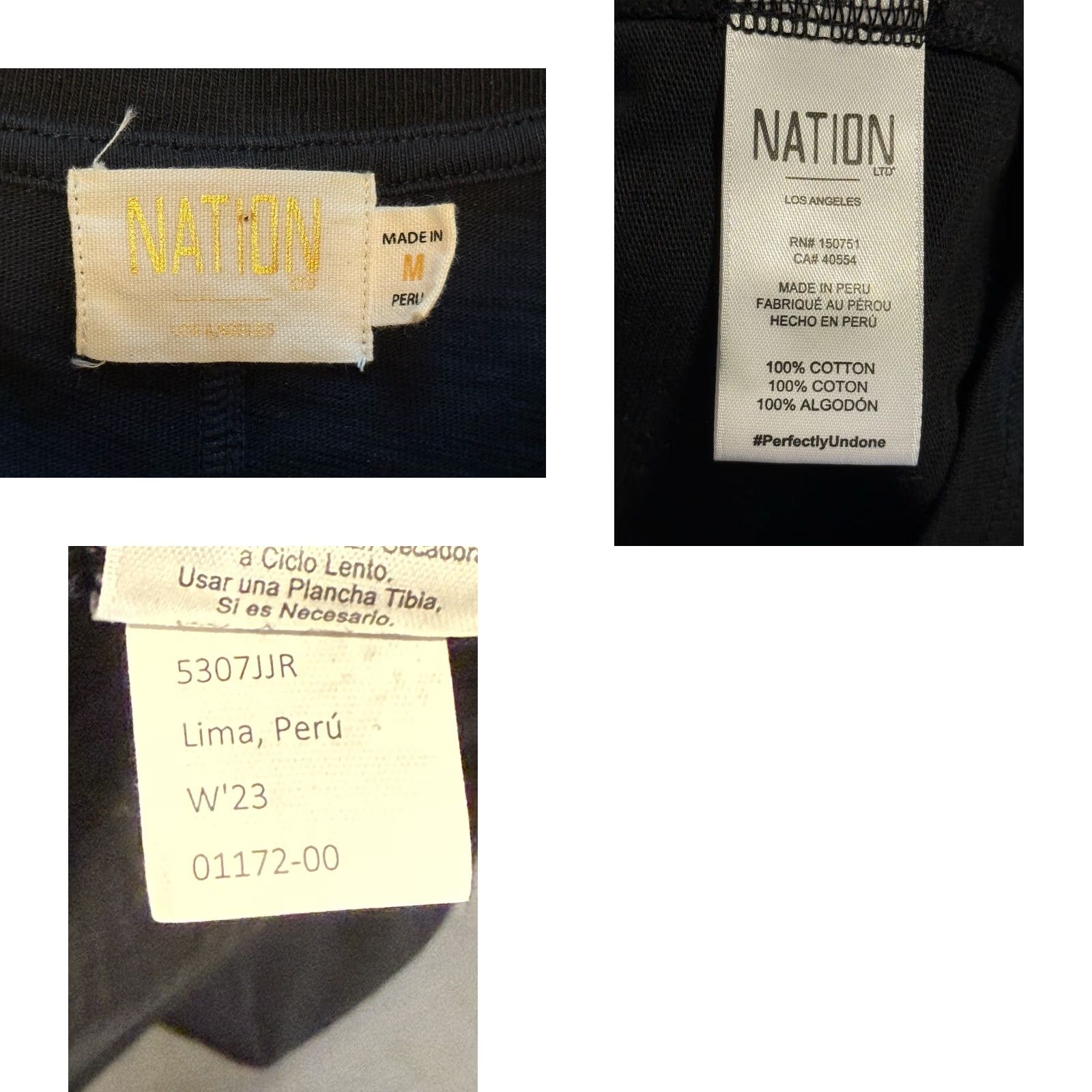 Nation LTD VINTAGE NATION LTD Pencil Dress Medium Black Cotton Gold Buttons Midi Metal Womens Size M / US 6-8 / IT 42-44 - 8 Thumbnail