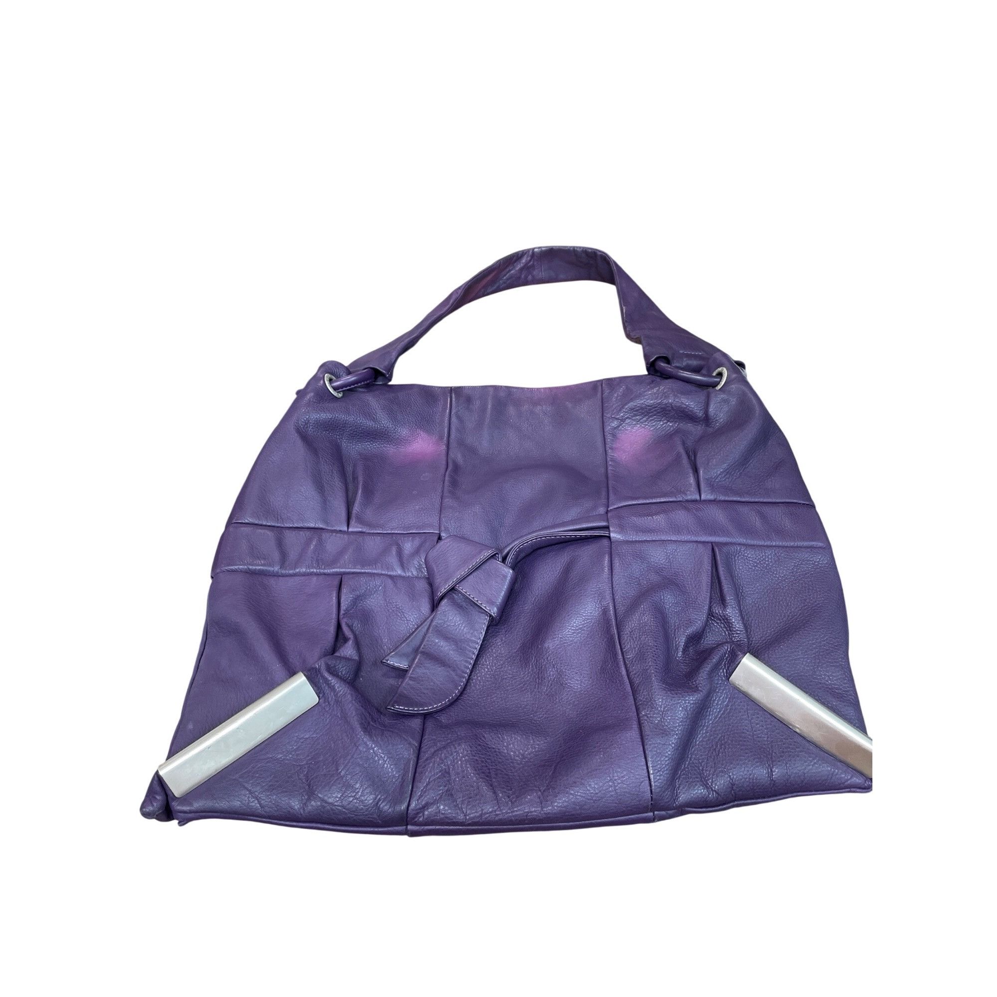 Other Renato Angi Vintage womans purple silver leather hobo should Size ONE SIZE - 1 Thumbnail