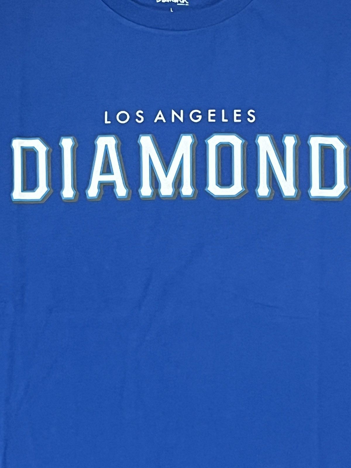 Diamond Supply Co. Diamond Supply Co Los Angeles Blue Tee Shirt Size XL Size US XL / EU 56 / 4 - 2 Thumbnail