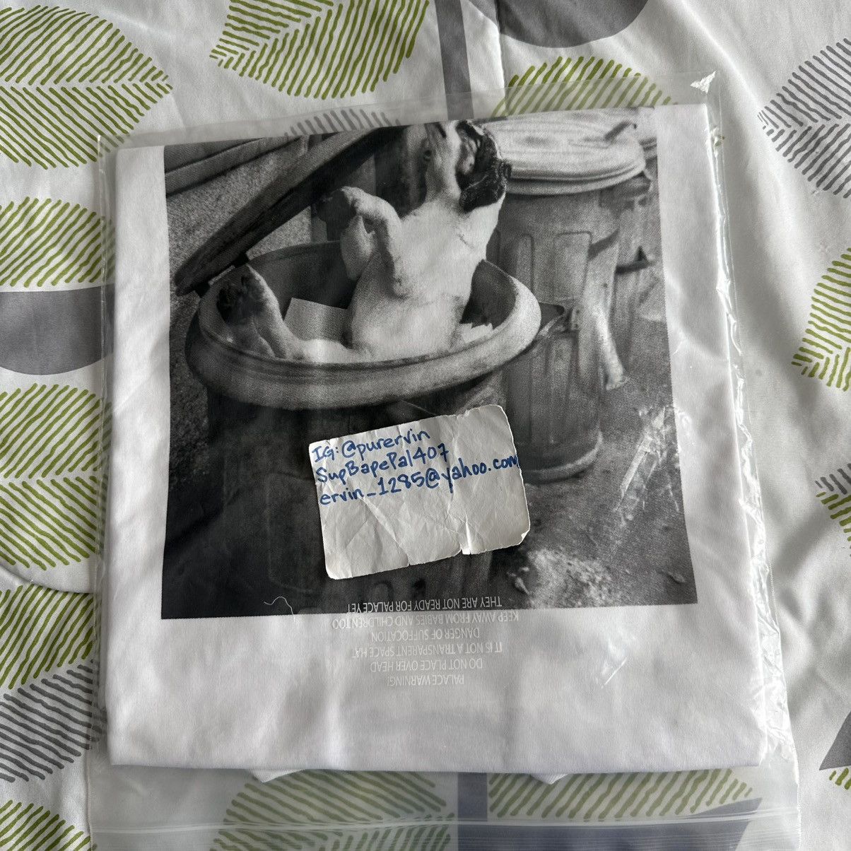 Palace WHITE PALACE JUERGEN TELLER T-SHIRT size LARGE Size US L / EU 52-54 / 3 - 3 Thumbnail