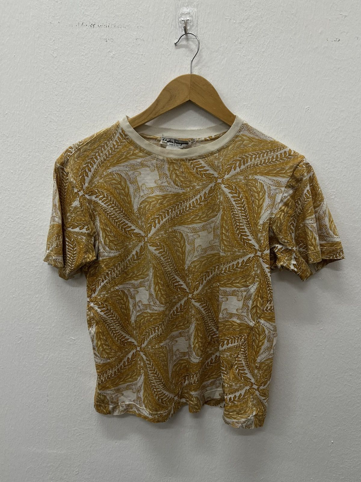 Salvatore Ferragamo Vintage Salvatore Feragamo Leopard Printed T Shirt Size US S / EU 44-46 / 1 - 2 Thumbnail