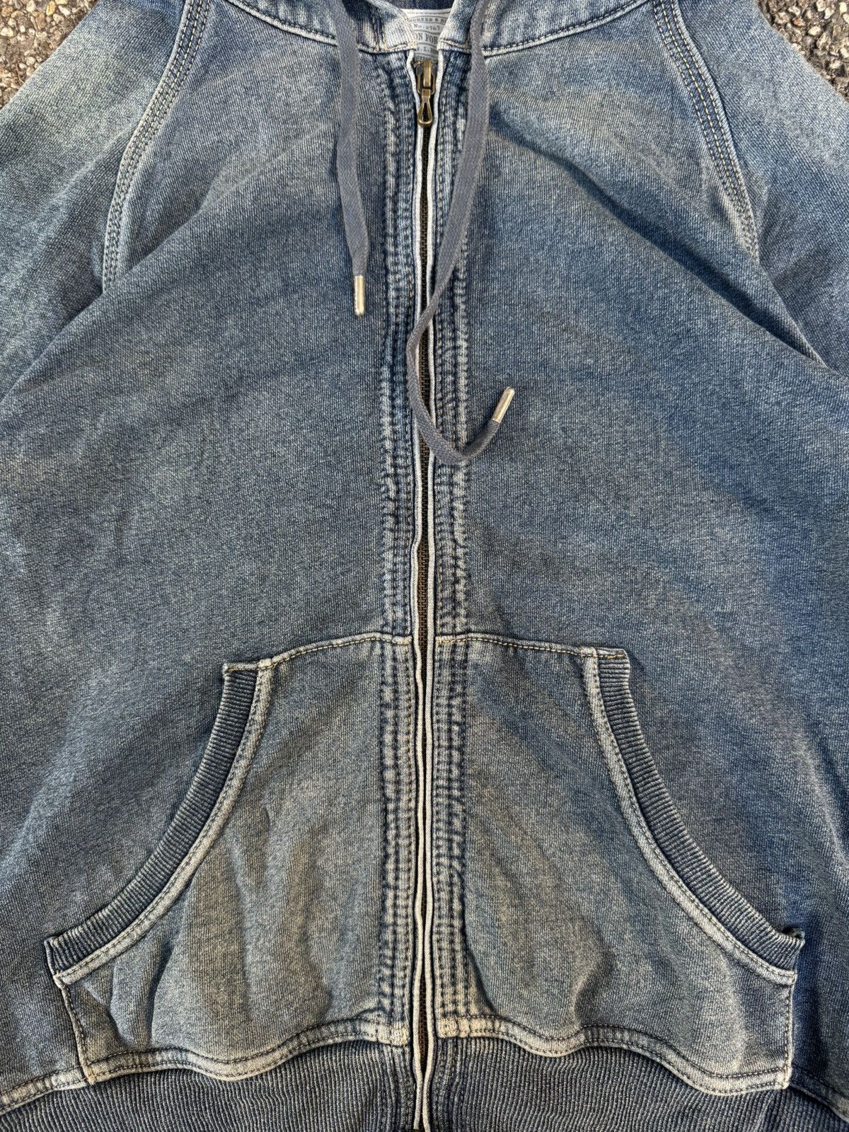 GOA GOA Supply Overwashed Denim Zip-up Hoodie Size US S / EU 44-46 / 1 - 3 Thumbnail