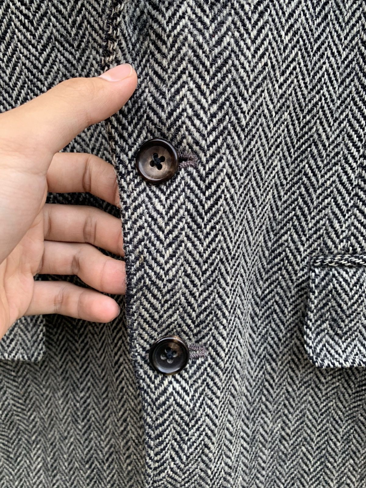 Harris Tweed × Japanese Brand × Vintage Vintage Harris Tweed 100% Wool Blazer Jacket Size M / US 6-8 / IT 42-44 - 7 Thumbnail