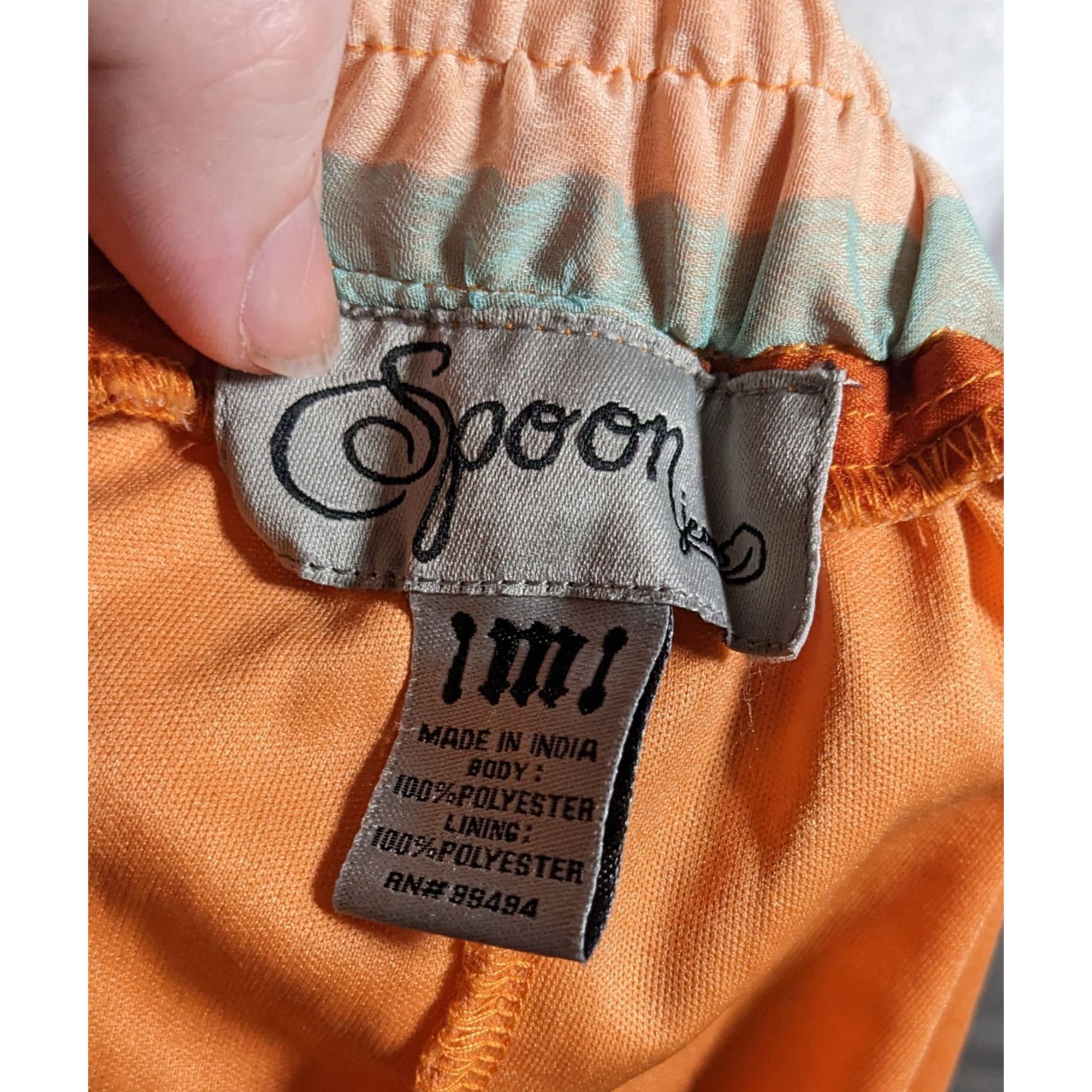 Other Vintage Spoon Jeans Striped Retro Sunset Maxi Skirt Size 31" - 8 Thumbnail