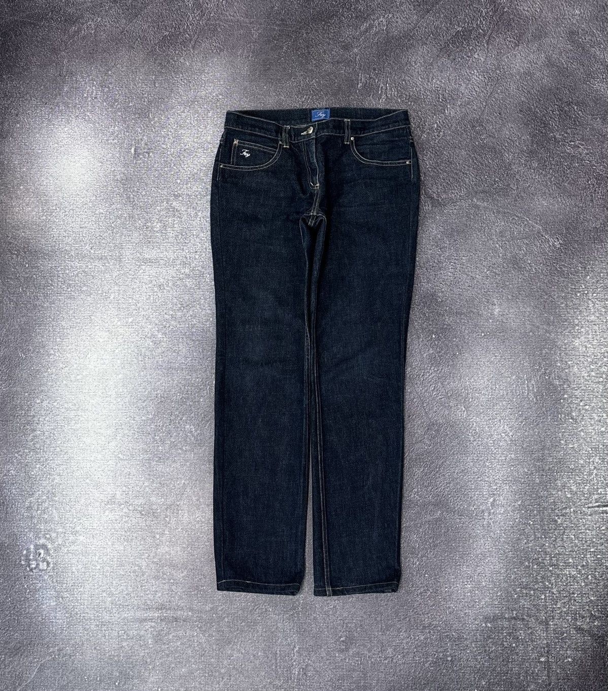 Fay Fay Vintage Women’s Navy Blue Straight Italian Denim Jeans Size 27" / US 4 / IT 40 - 1 Thumbnail